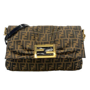 Fendi Zucca Brown Jacquard Shoulder Bag #372661F11B